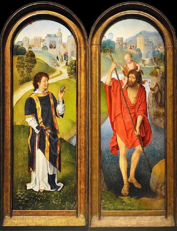 Hans Memling Sant Esteve i Sant Cristofor